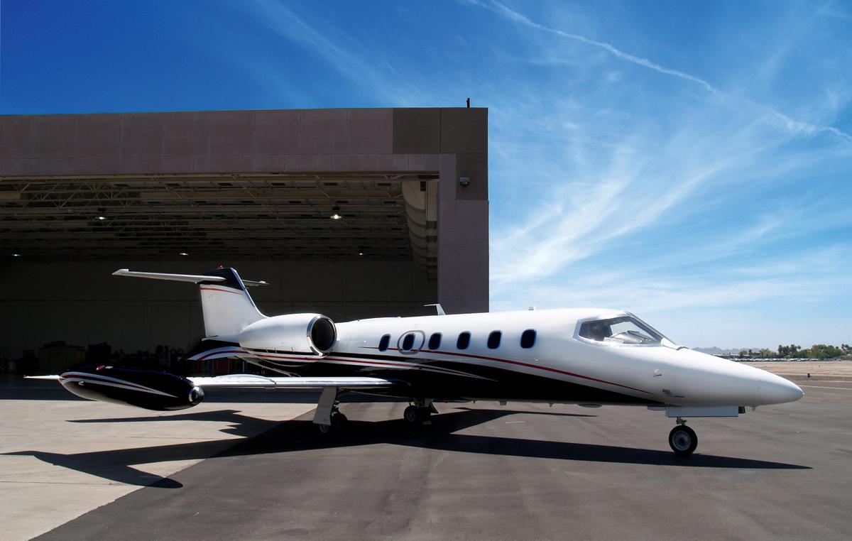 Learjet 35A private jet